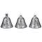 6.5" Musical Lighted Silver Bells Christmas Décor Set
